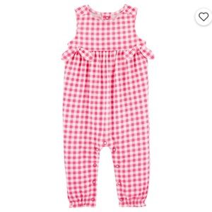 Carter’s Gingham Jersey Jumpsuit